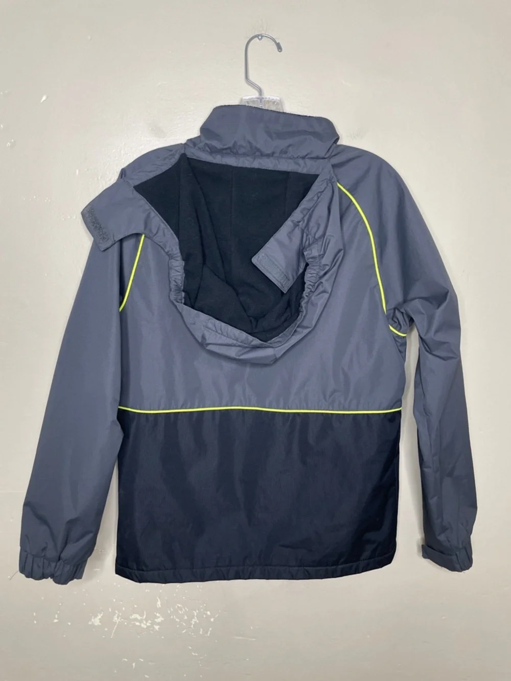 YINGJIELIDE Boy’s Gray Waterproof Fleece Lined Hooded Windproof Warm Jacket 13